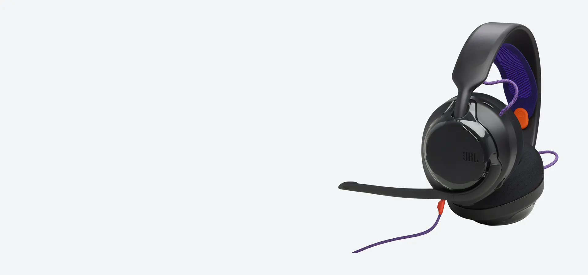 Auriculares gamer con cable JBL Quantum 250 en negro con micrófono de asta