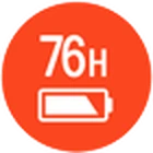Hasta 76 horas de batería