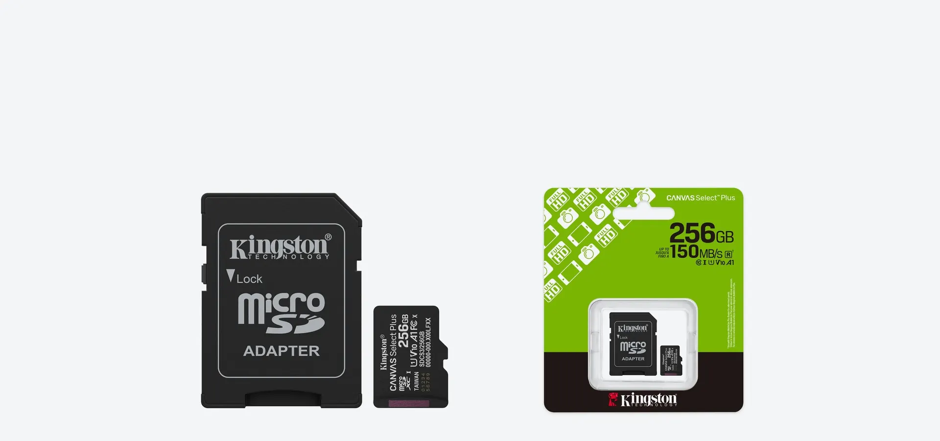Tarjeta microSDXC Kingston Canvas Select Plus de 256 GB con adaptador SD