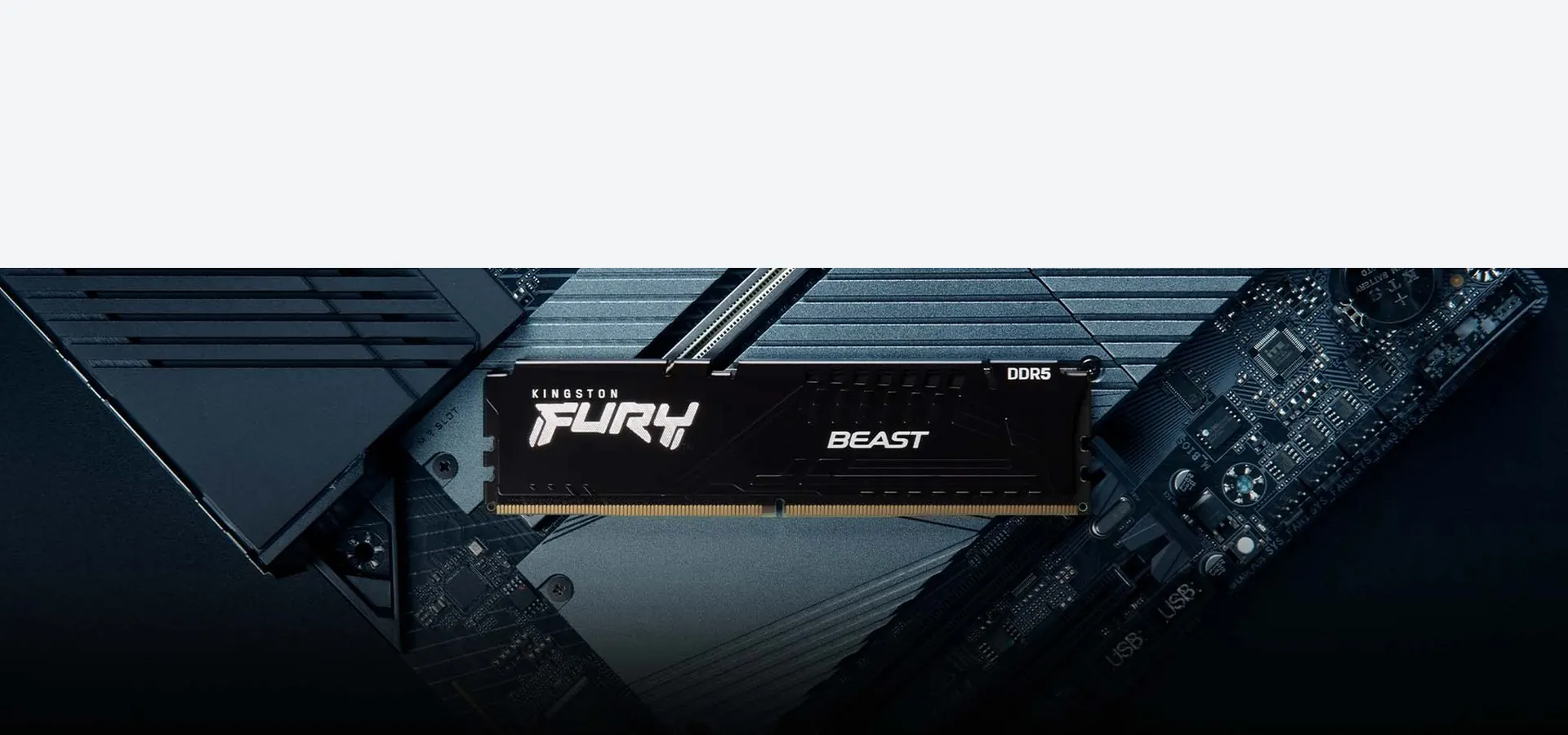 Memoria RAM Kingston FURY Beast DDR5 de 16 GB a 5600 MT/s, color negro