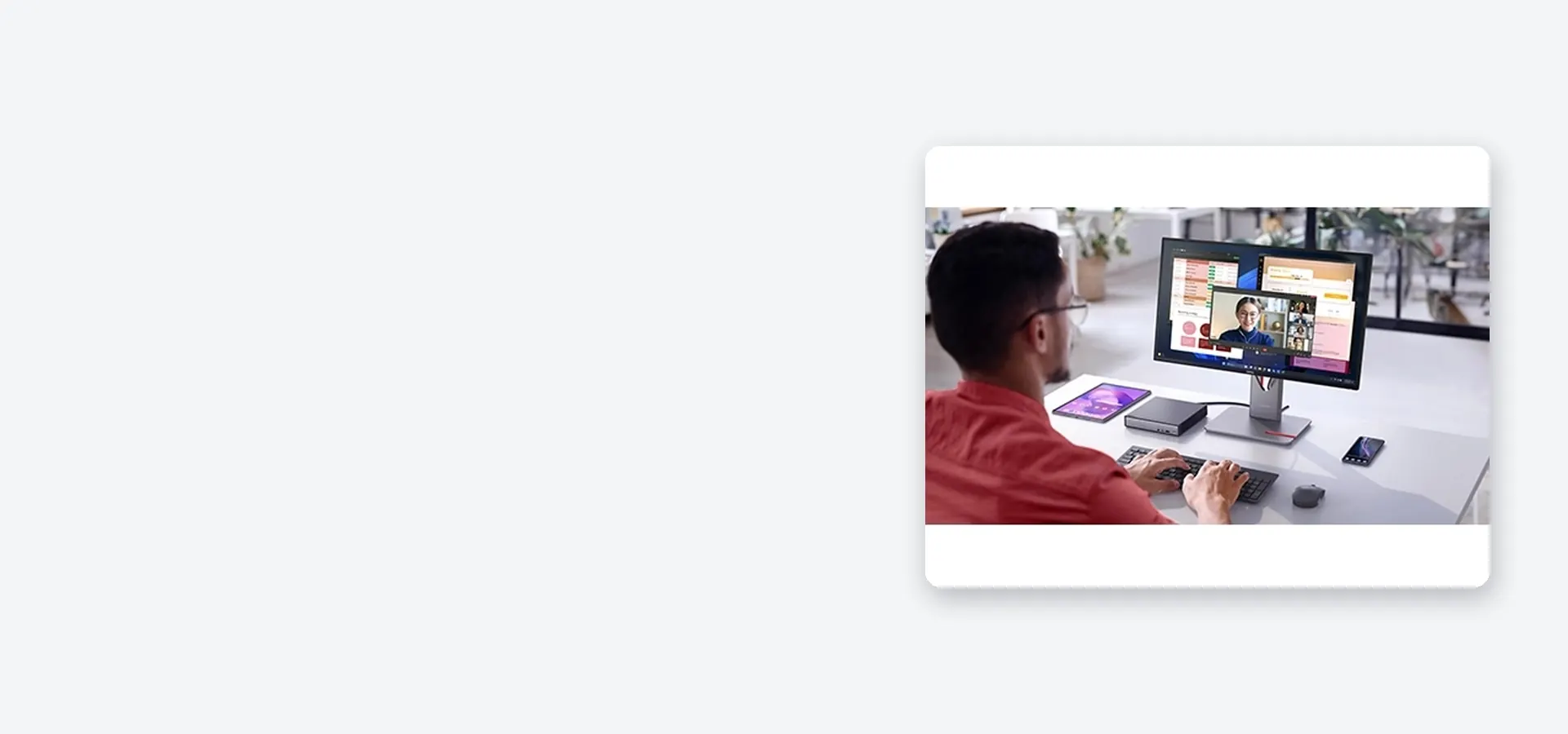 Ocupa muy poco lugar en tu escritorio