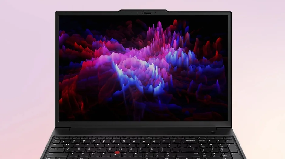 Pantalla de la ThinkPad P16s Gen 4 con una imagen de colores