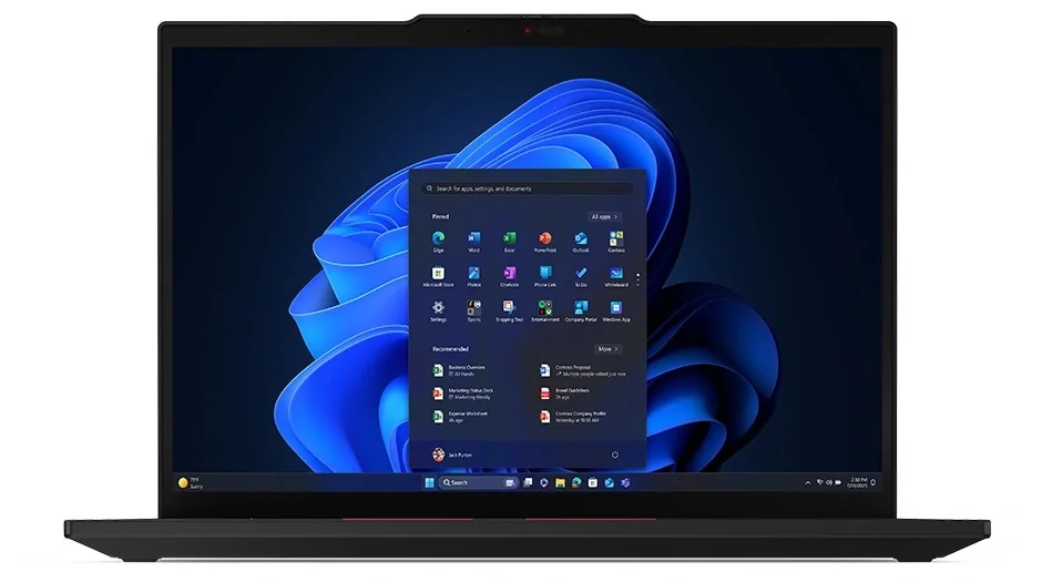 ThinkPad T14 Gen 6 negra de frente