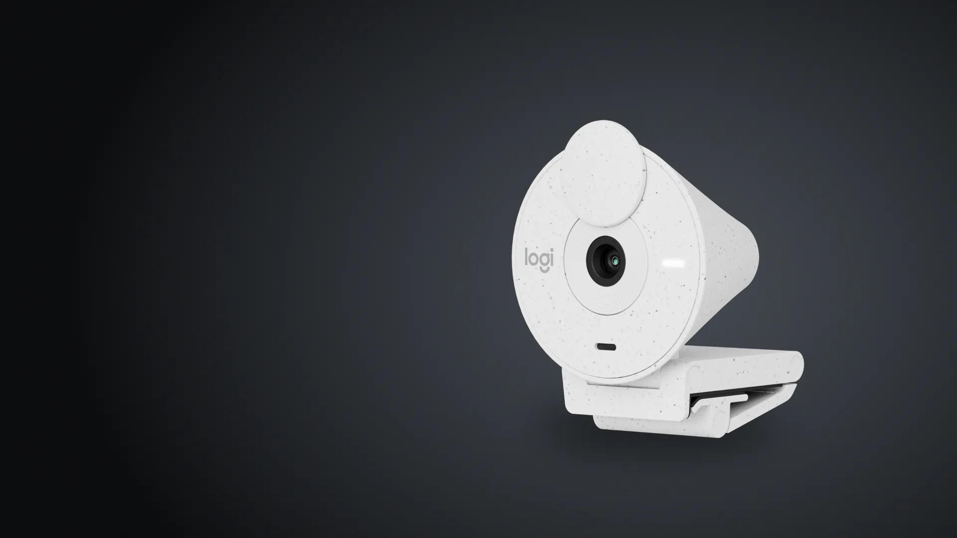 Cámara web Logitech Brio 300 blanco crudo