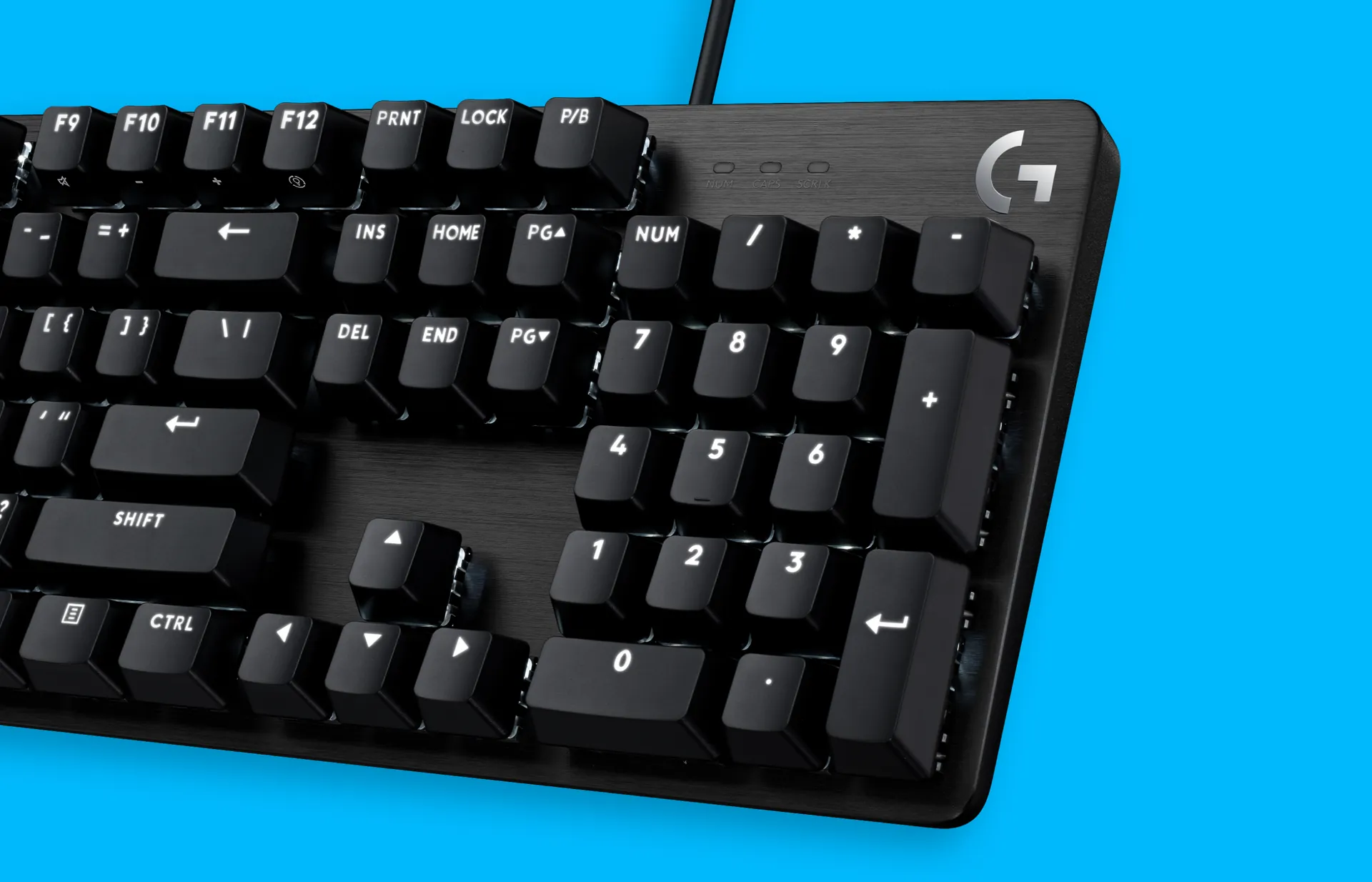 Detalle de las teclas de PBT del G413 SE