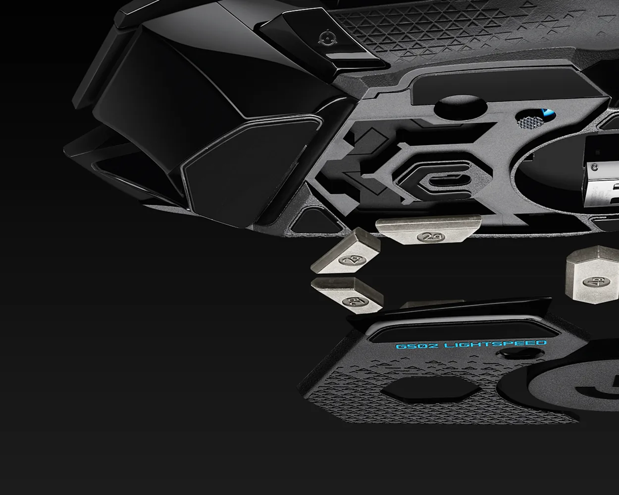 Pesas ajustables del Logitech G502 LIGHTSPEED