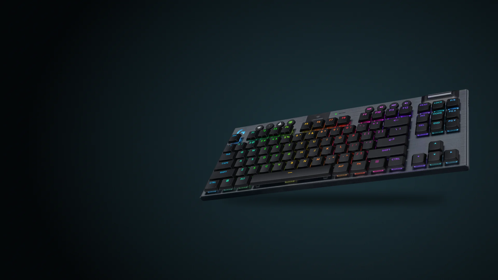 Teclado mecánico inalámbrico Logitech G915 X TKL negro