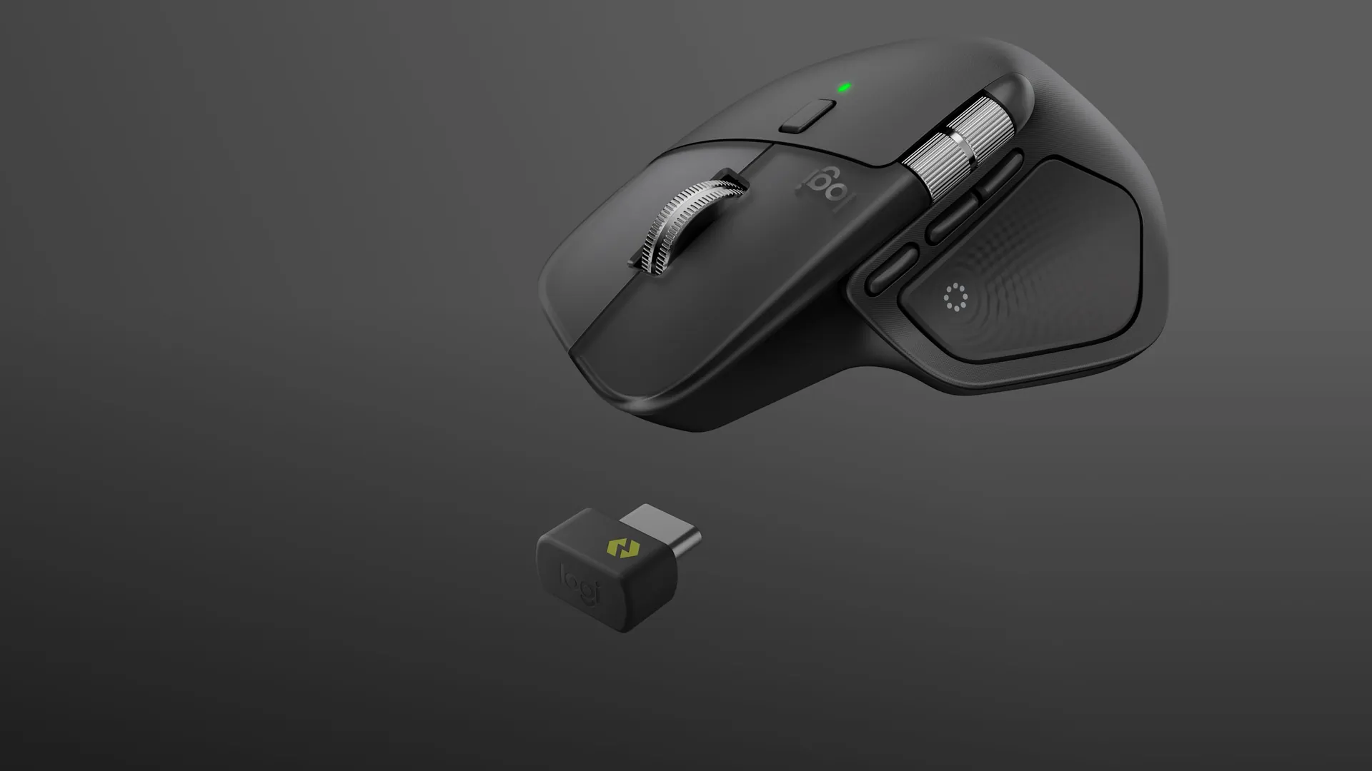 MX Master 4 grafito con el receptor Logi Bolt USB-C