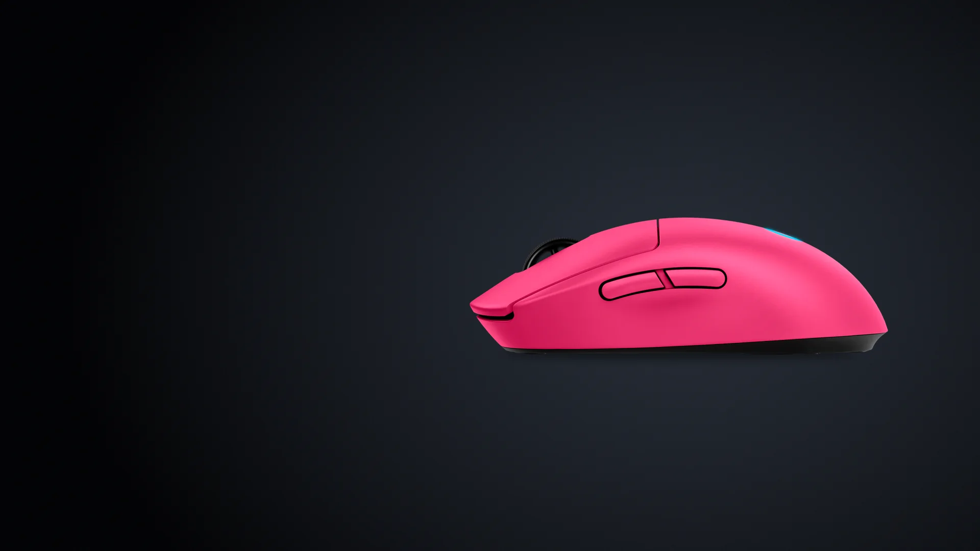 Mouse Logitech G PRO 2 LIGHTSPEED magenta de perfil