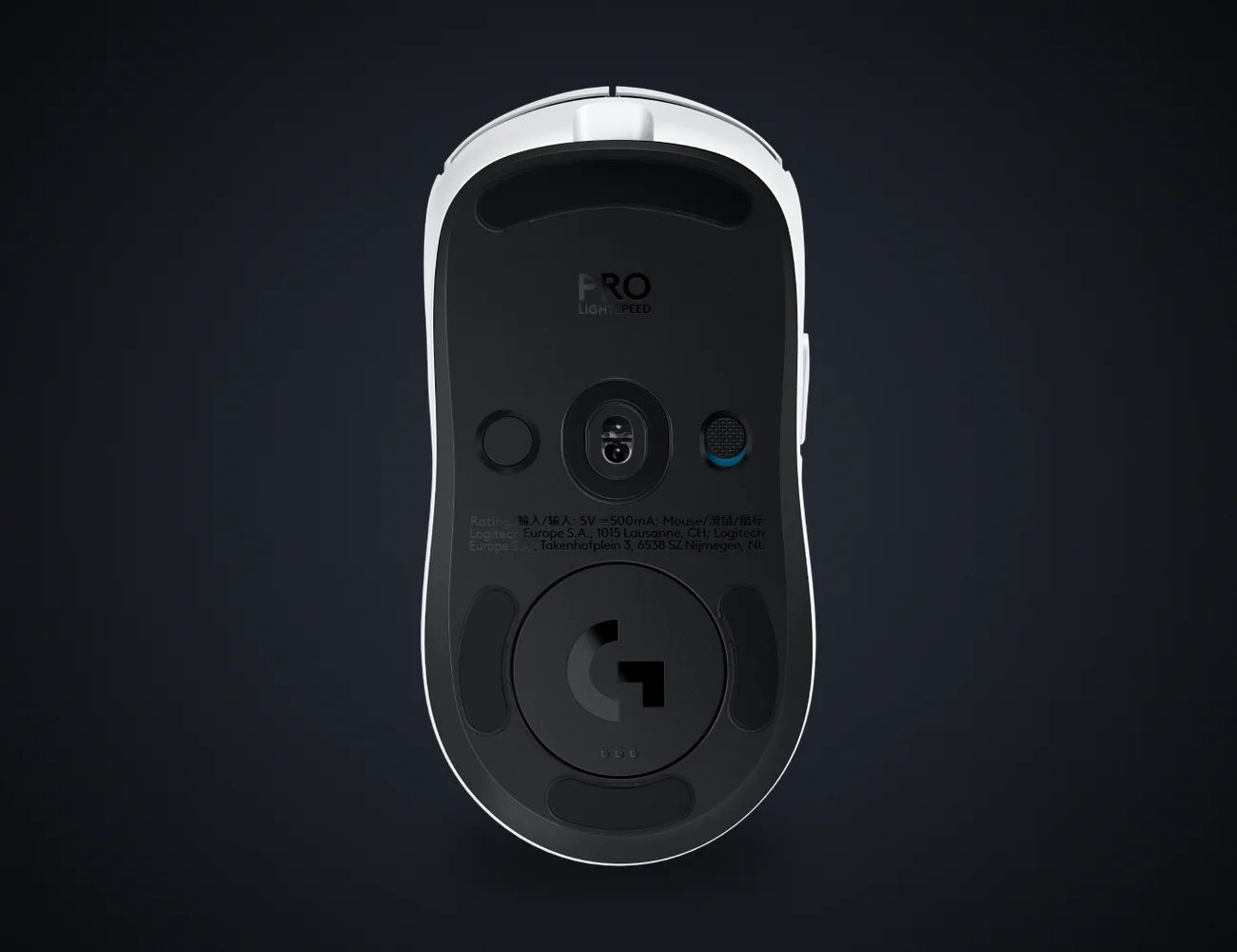 Base del Logitech G PRO 2 LIGHTSPEED blanco