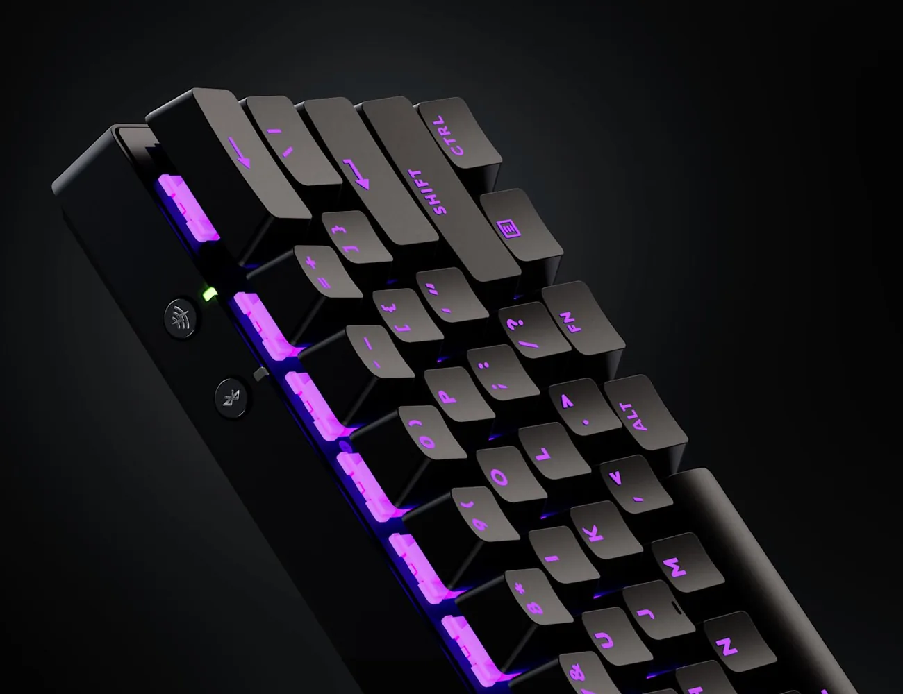 Teclado Logitech G PRO X 60 negro en primer plano