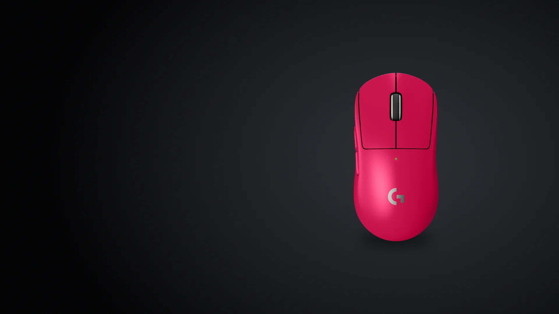 Mouse Logitech G PRO X SUPERLIGHT 2 magenta visto desde arriba