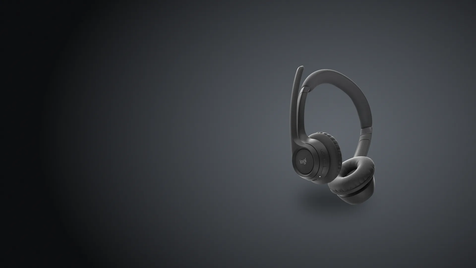 Auriculares Zone 300 negro medianoche de costado