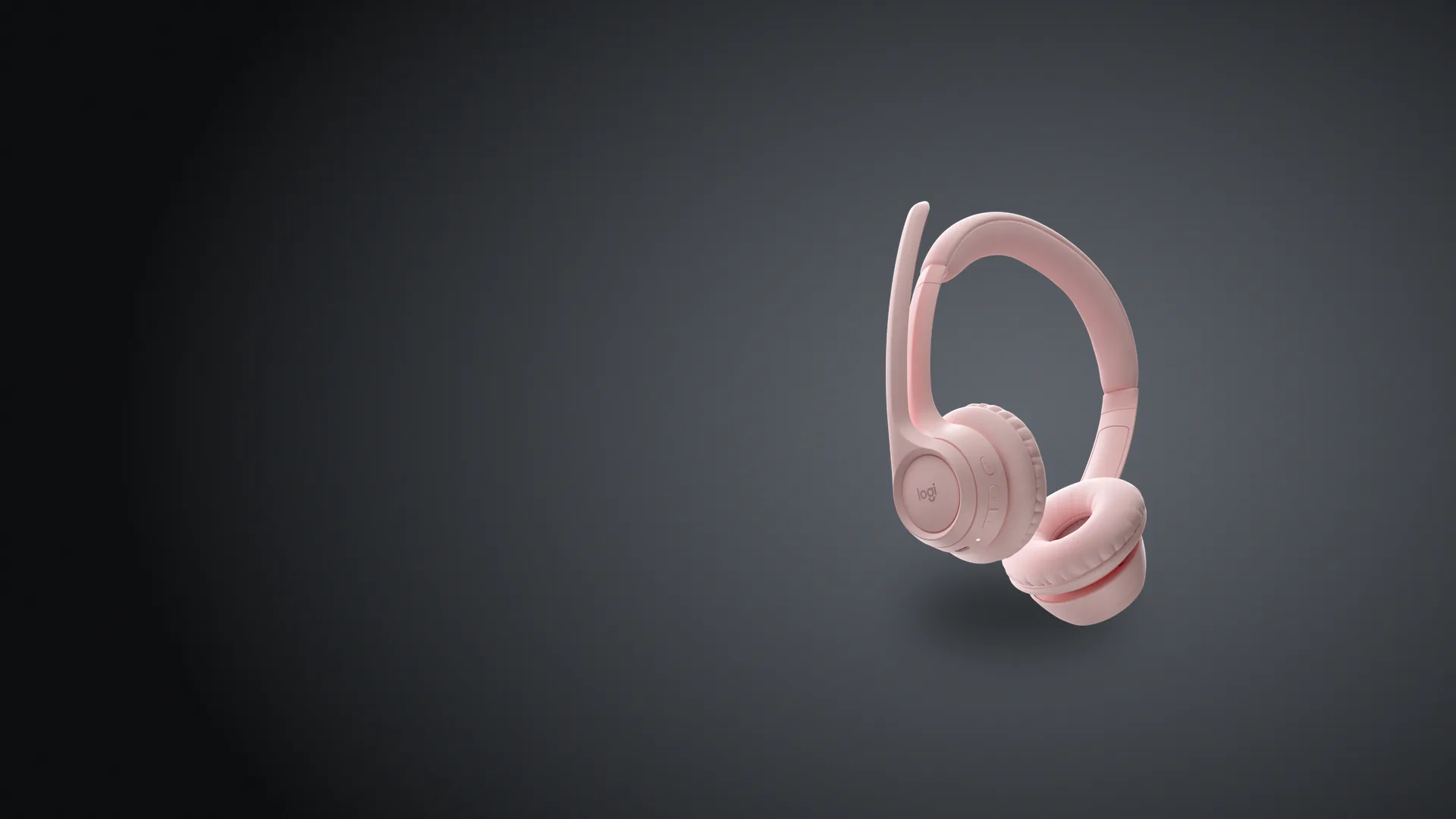 Auriculares Zone 300 rosa de costado