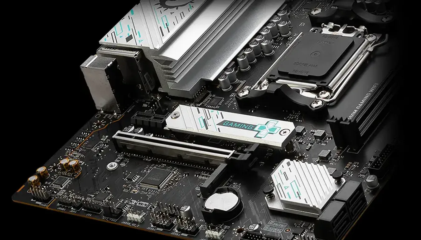 Ranuras M.2 y PCIe de la MSI B650M GAMING WIFI