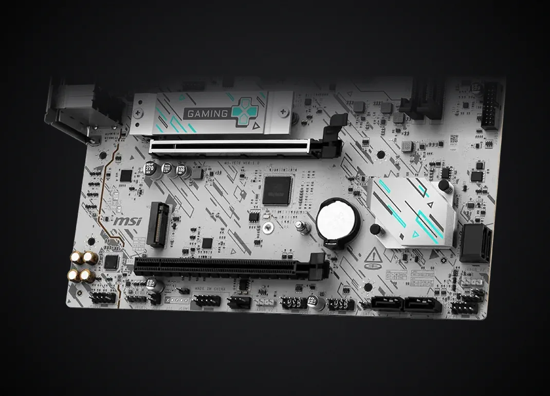 Ranuras PCIe y M.2 de la MSI B840M GAMING WIFI6E