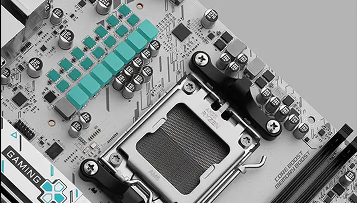 Fases de energía y socket AM5 de la MSI B840M GAMING WIFI6E