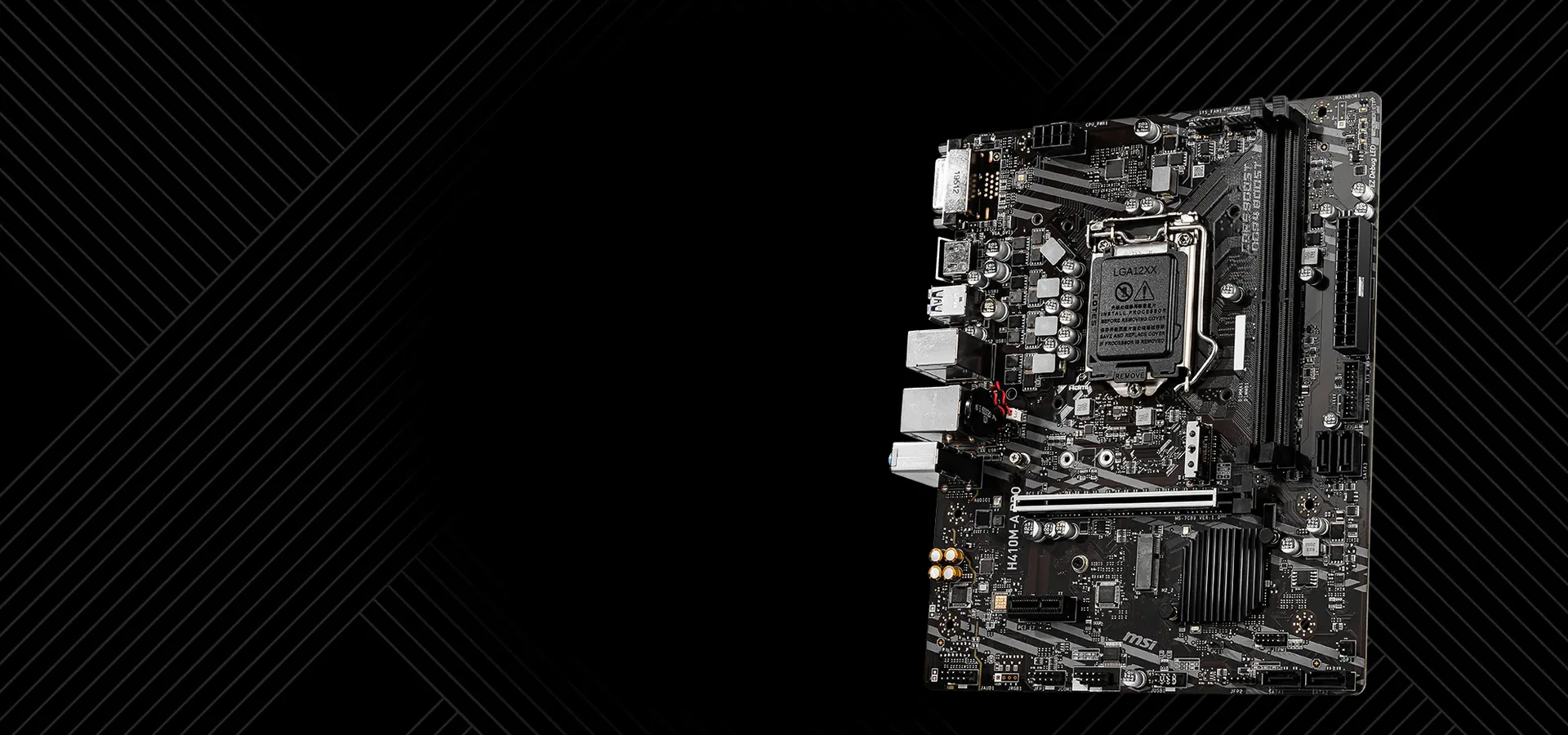 Motherboard MSI H410M-A PRO micro-ATX para Intel LGA 1200