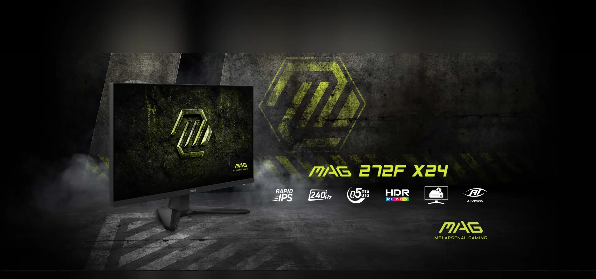 Monitor gamer MSI MAG 272F X24 de 27 pulgadas Rapid IPS