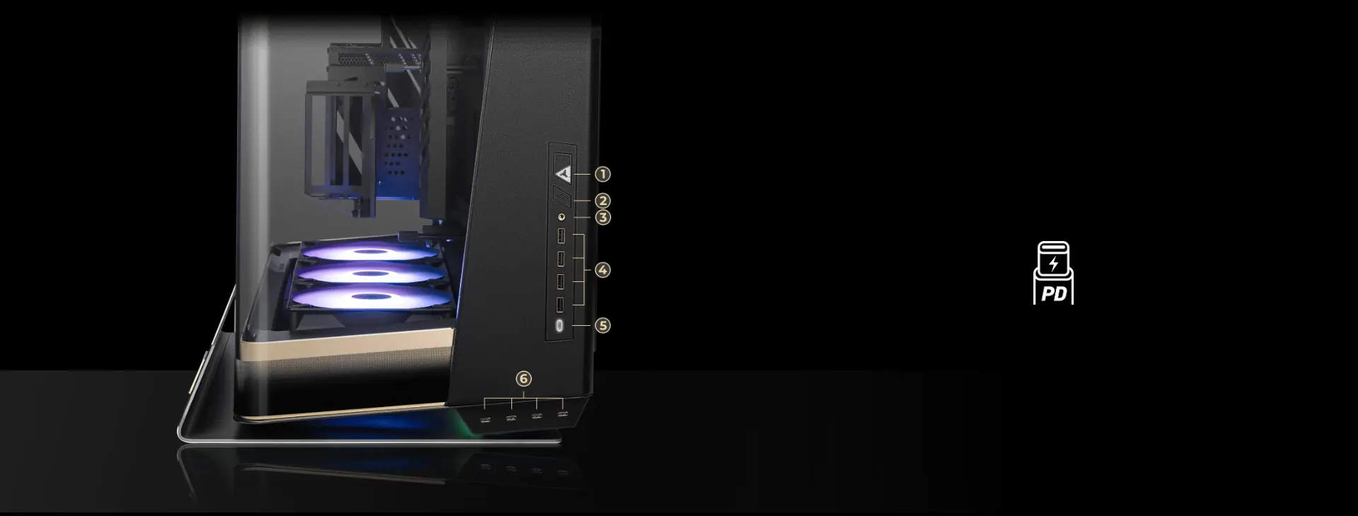 Panel de E/S frontal