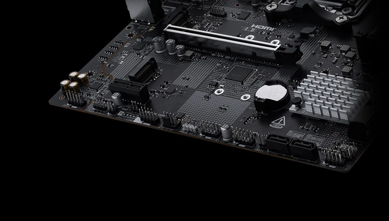 Ranuras M.2 y PCIe de la MSI PRO B840M-B