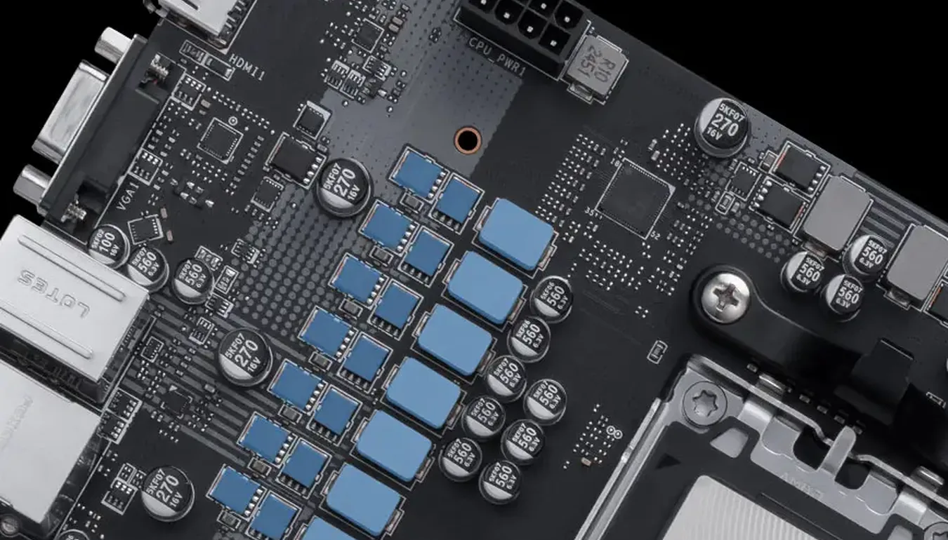 Fases de energía y socket AM5 de la MSI PRO B840M-B