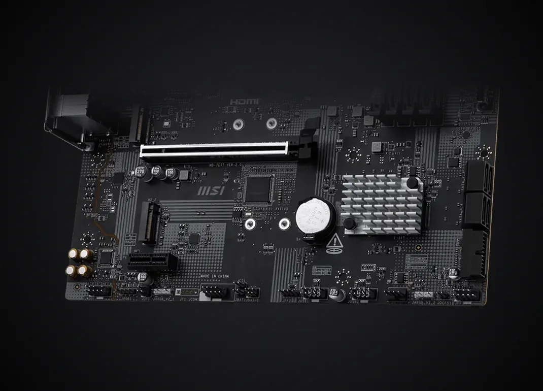 Ranuras PCIe y M.2 de la MSI PRO B840M-P WIFI6E