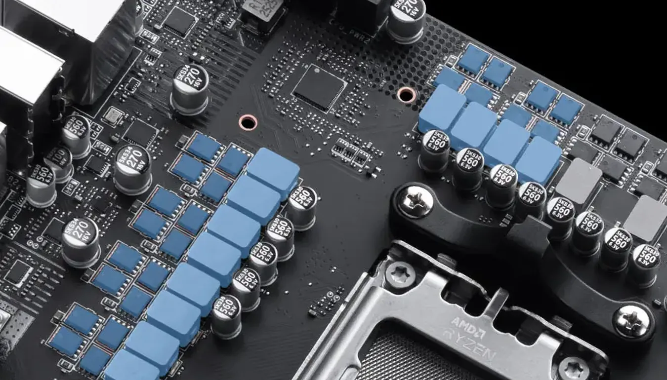 Fases de energía y socket AM5 de la MSI PRO B850-S EVO WIFI