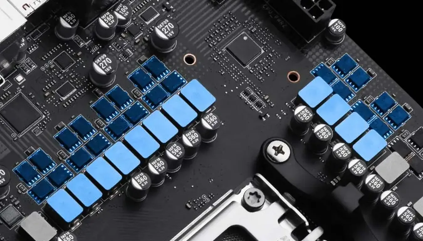 Fases de energía y socket AM5 de la MSI PRO B850-S WIFI6E