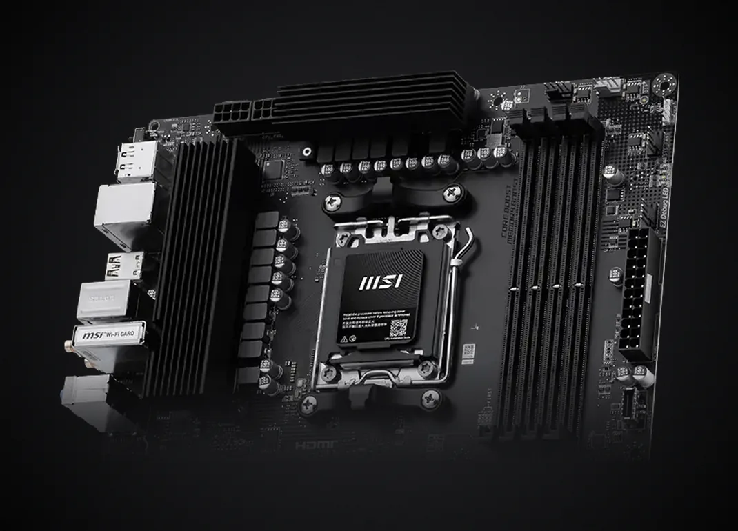 Disipadores de los VRM de la MSI PRO B850-S WIFI6E