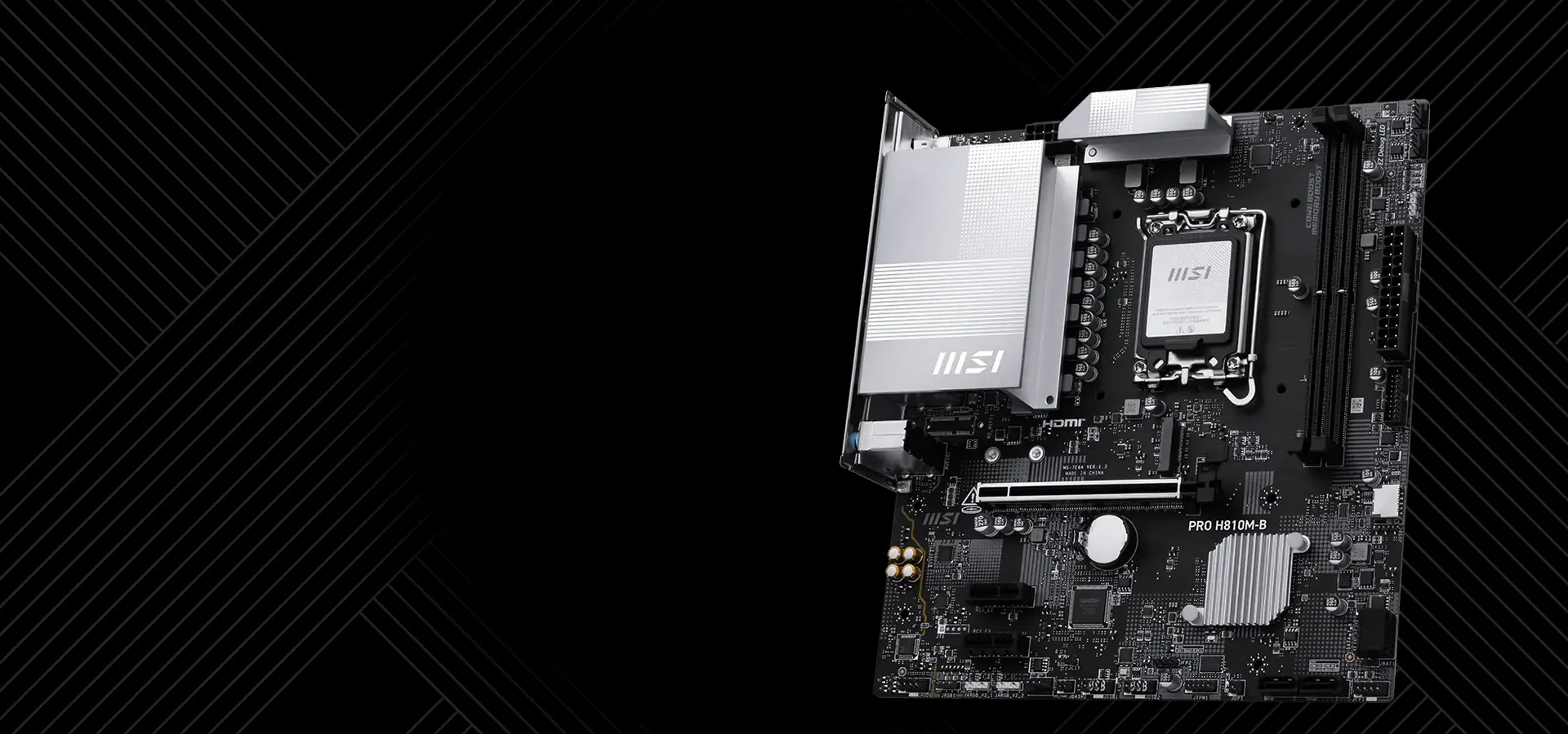 Motherboard MSI PRO H810M-B micro-ATX para Intel LGA 1851