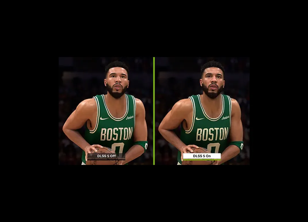 Comparación de un juego con DLSS apagado y encendido