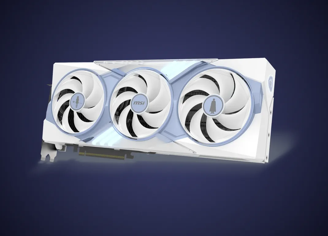 RTX 5070 Ti Frieren Edition vista de frente