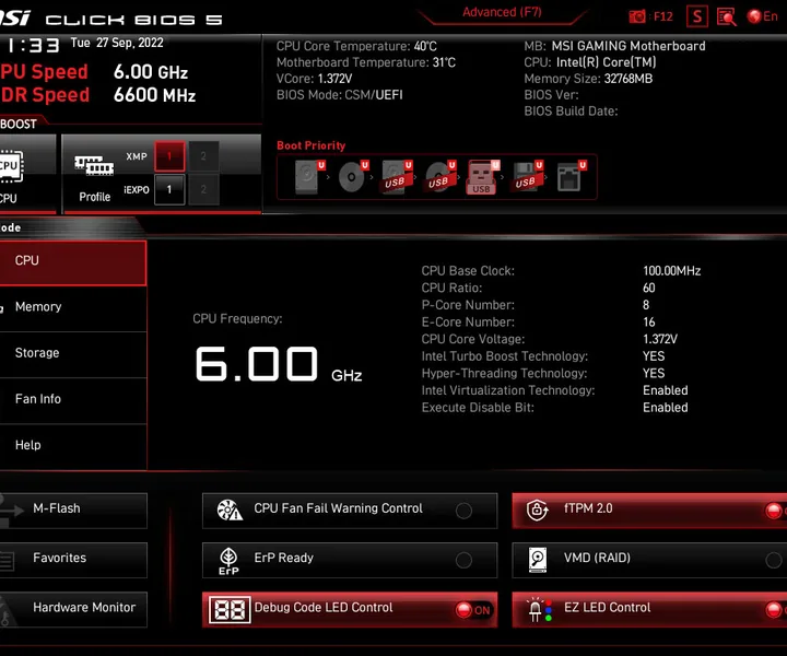 Click BIOS 5 y Flash BIOS