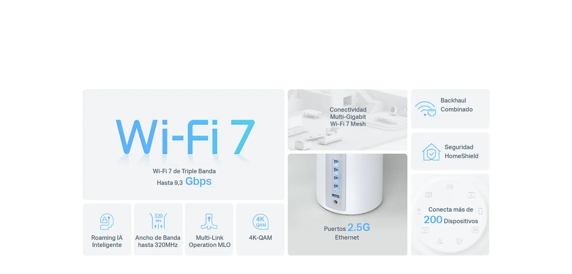 Mesh Wi-Fi 7 tribanda BE9300