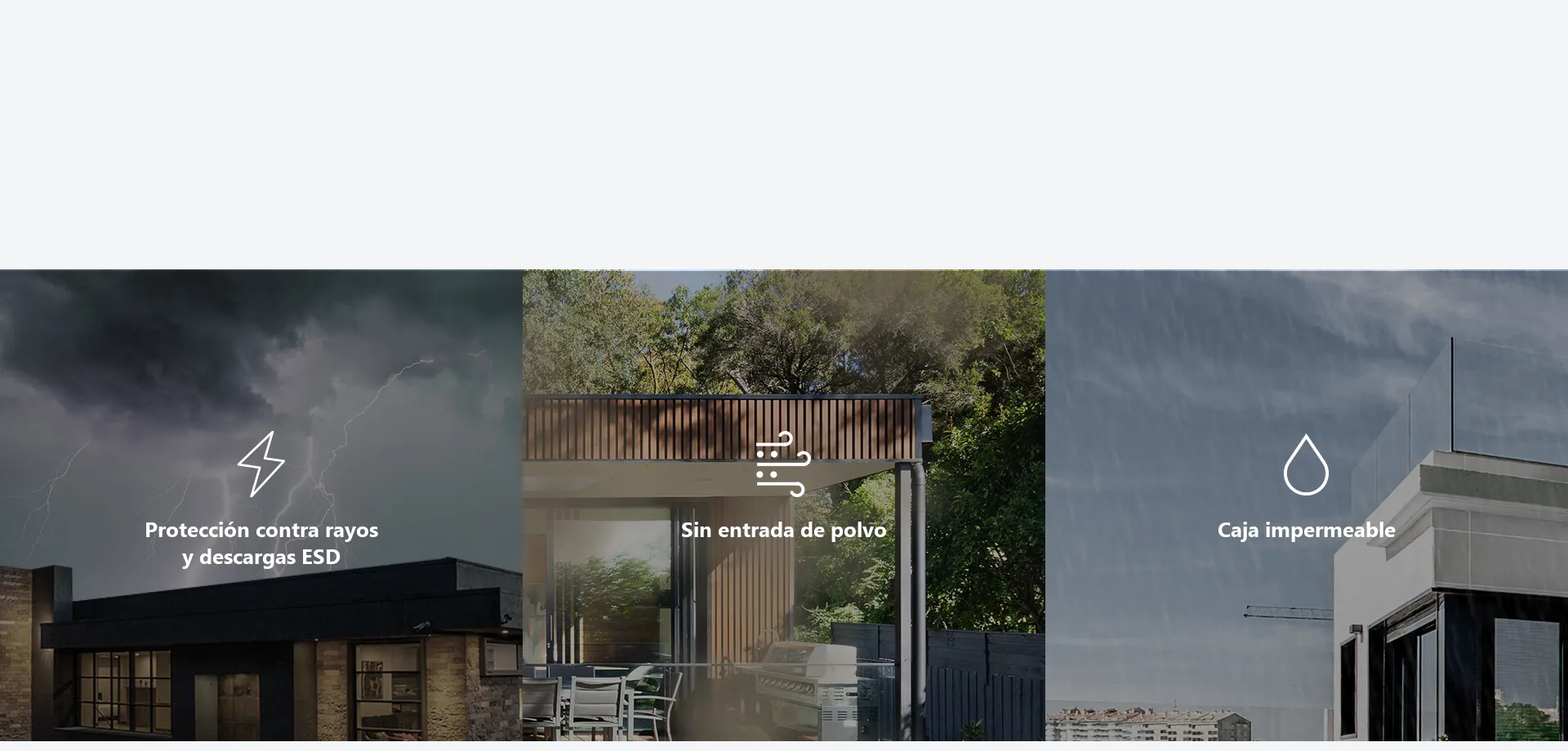 Carcasa IP65 para aguantar la intemperie