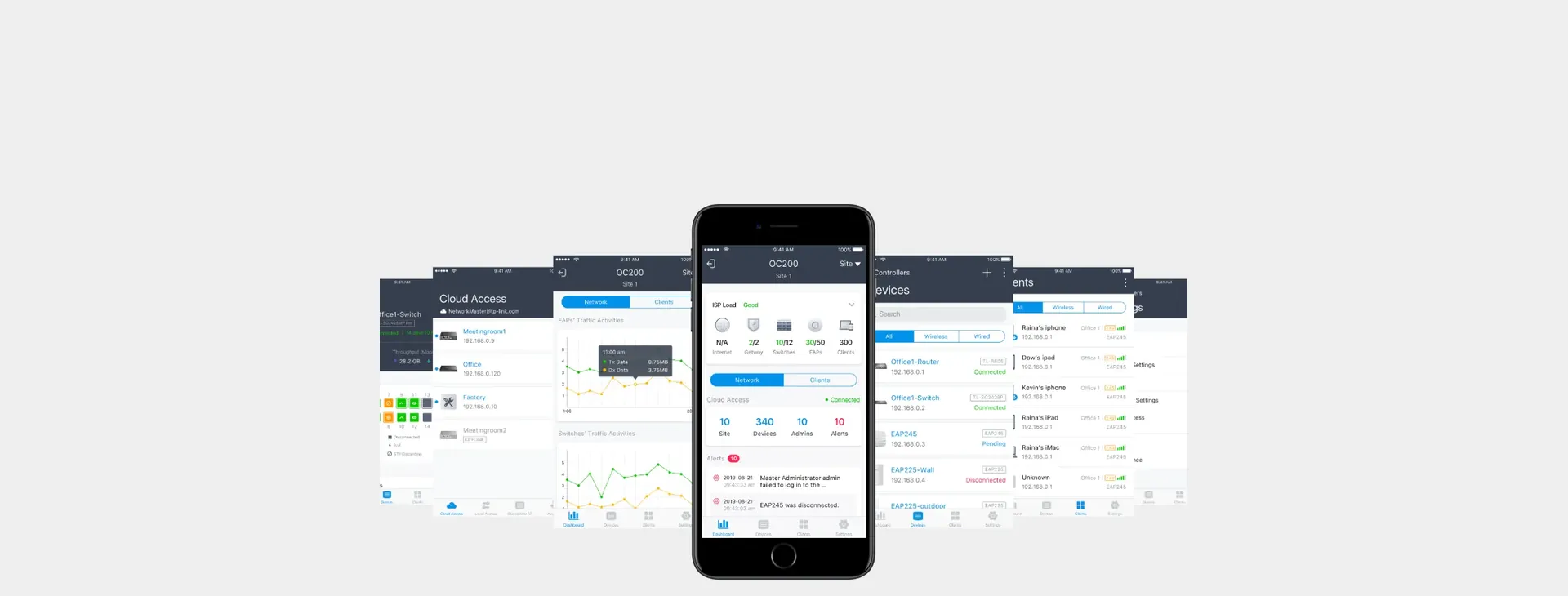 Administración simple con la app Omada