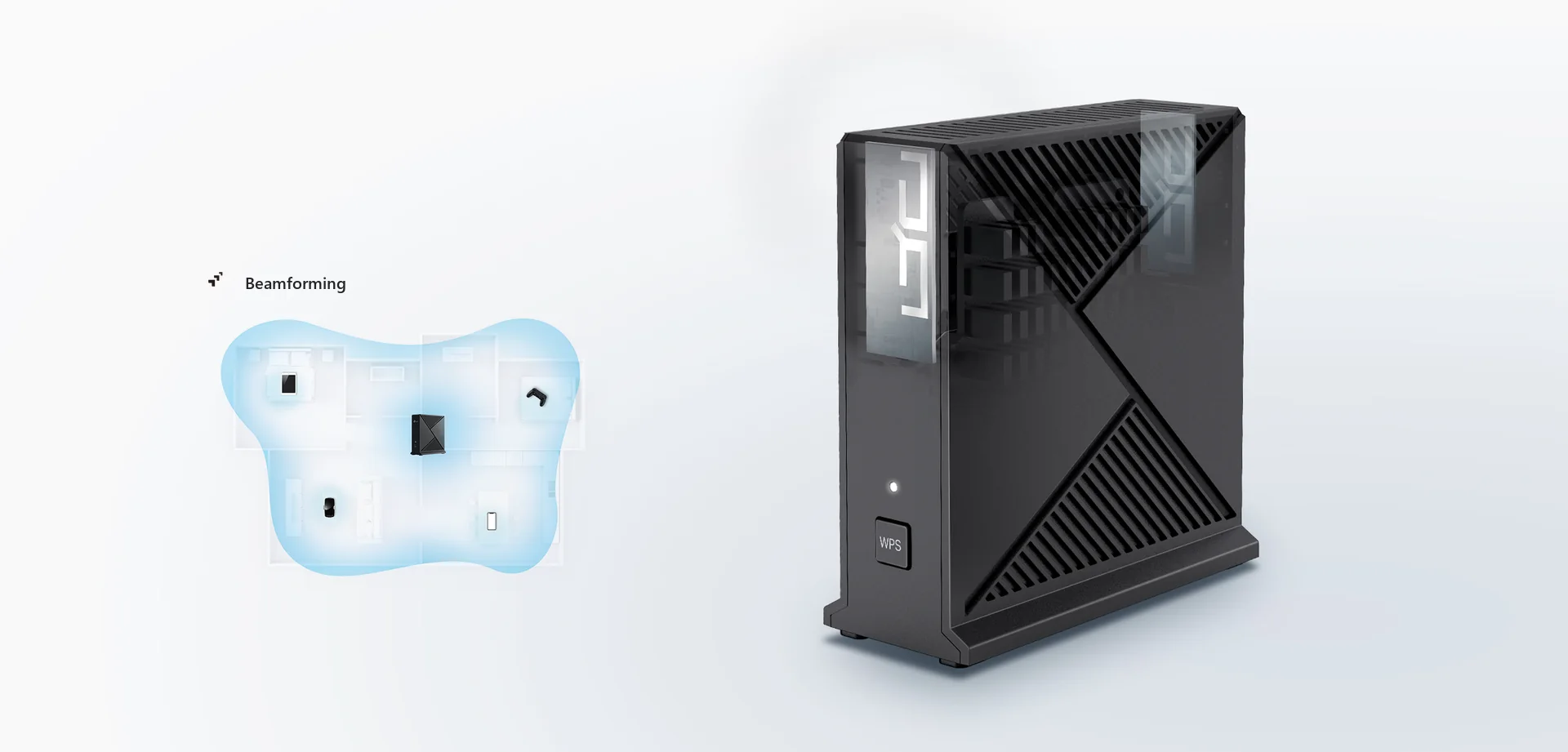Cobertura Wi-Fi extensa