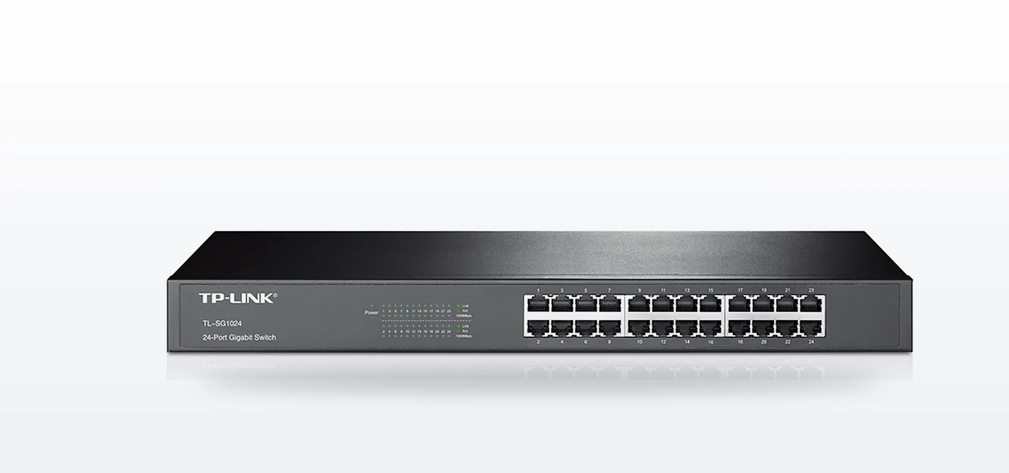 Switch TP-Link TL-SG1024 de 24 puertos Gigabit para rack de 19 pulgadas
