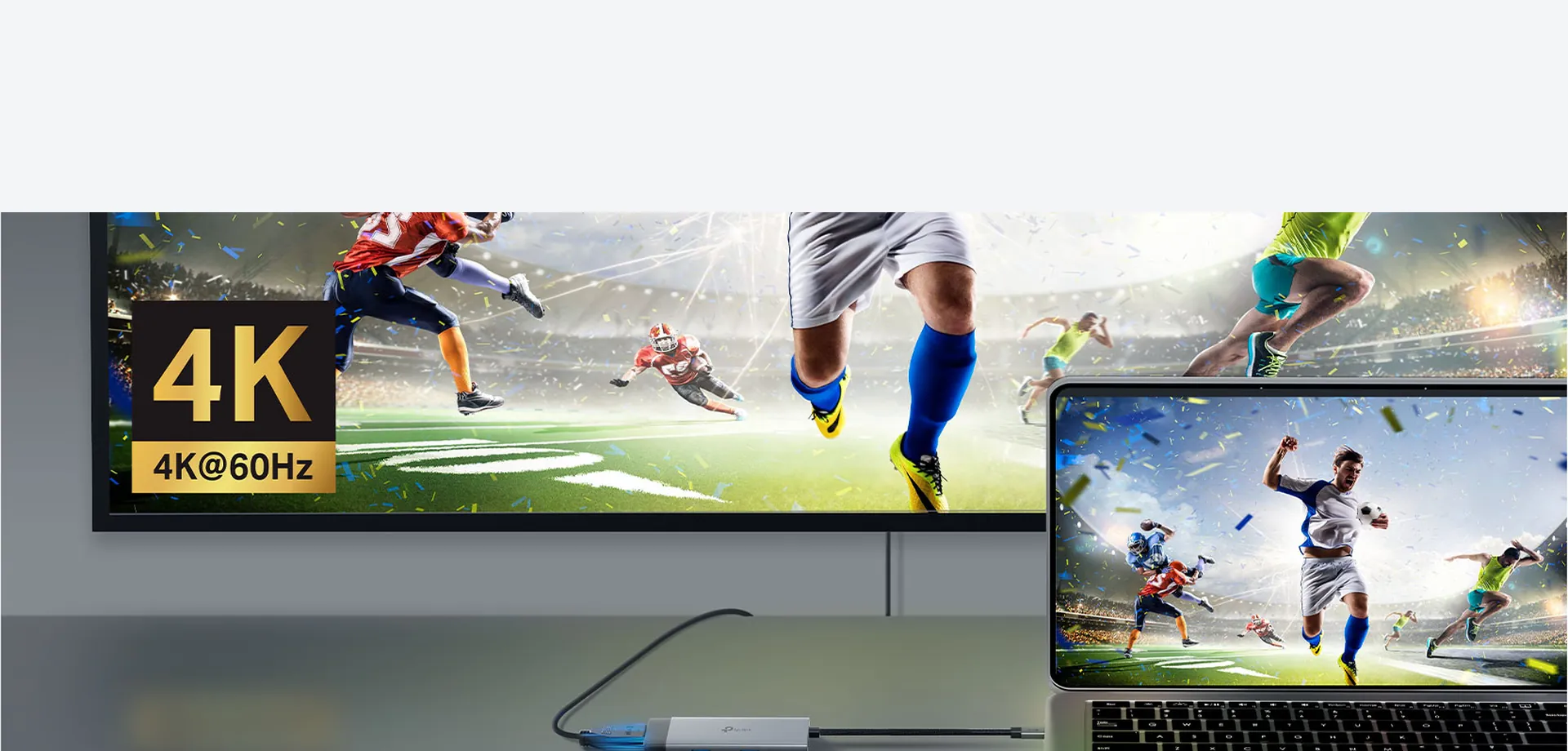 Imagen 4K en un monitor externo