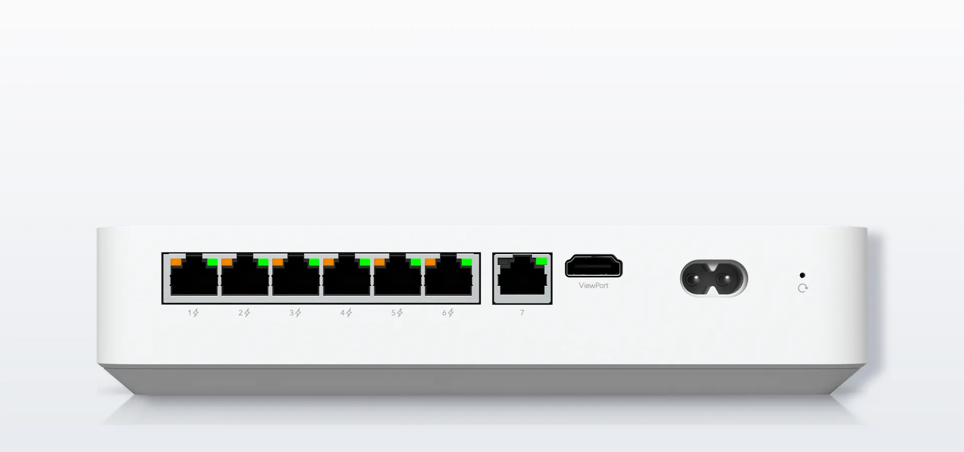 6 puertos PoE para conectar cámaras directo