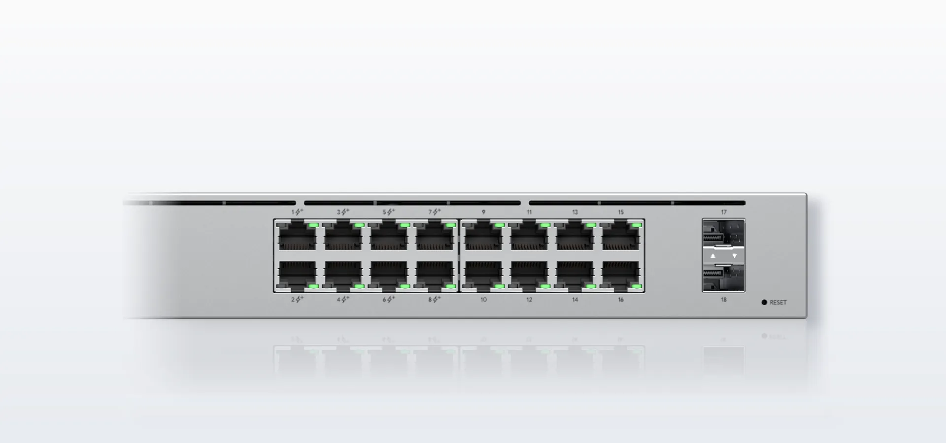 2 puertos SFP de 1G para fibra