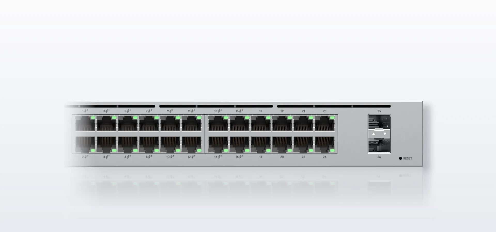 2 puertos SFP de 1G para fibra